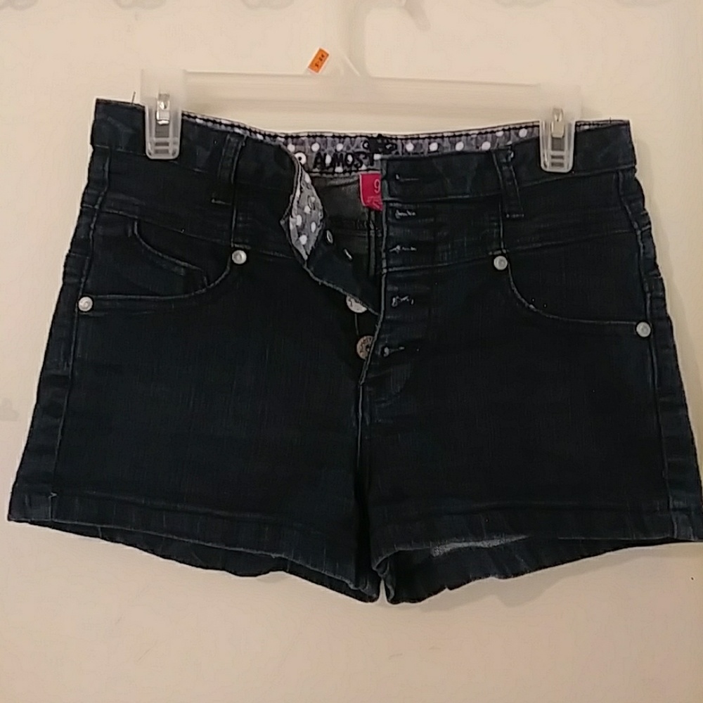 Dark Demi High Waist Shorts